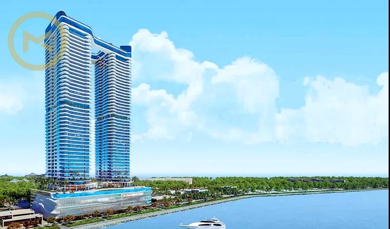 🏙️ شقة فاخرة بغرفة نوم واحدة مع إطلالات خلابة على البحر في Oceanz 2 من Danube 🌊63955326057730113