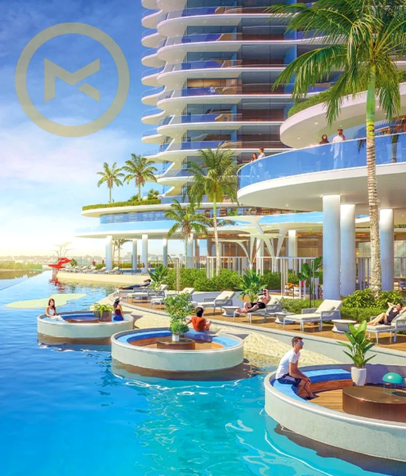 🏙️ شقة فاخرة بغرفة نوم واحدة مع إطلالات خلابة على البحر في Oceanz 2 من Danube 🌊63955326057730112