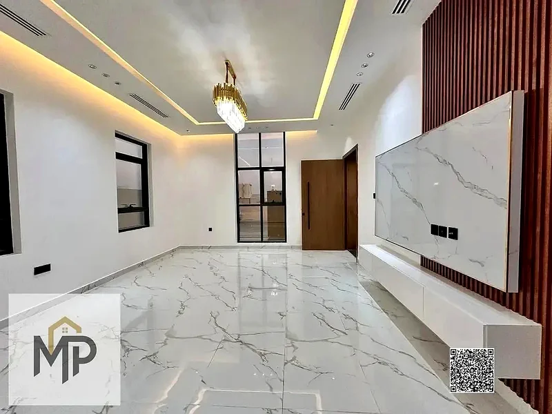For sale - a luxury villa with a swimming pool in a prime location in Ajman, high-end finishing, modern design, including registration and owners63900396013826114