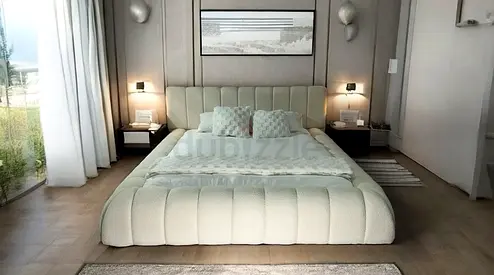 Fully Customisable King Size Brand New Bed in Boucle Fabric,Hydraulic Optional