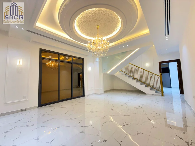 Palace-style villa in the most upscale areas of Ajman, central air conditioning, modern designs from the finest materials63913782034691113