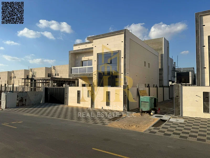 For Sale – Luxury Villa in Al Bahia – Ajman | 5 Master Bedrooms + Majlis & Hall + 2 Floors & Roof | Price Includes Registration & Ownership | Near Ser63881373509249114