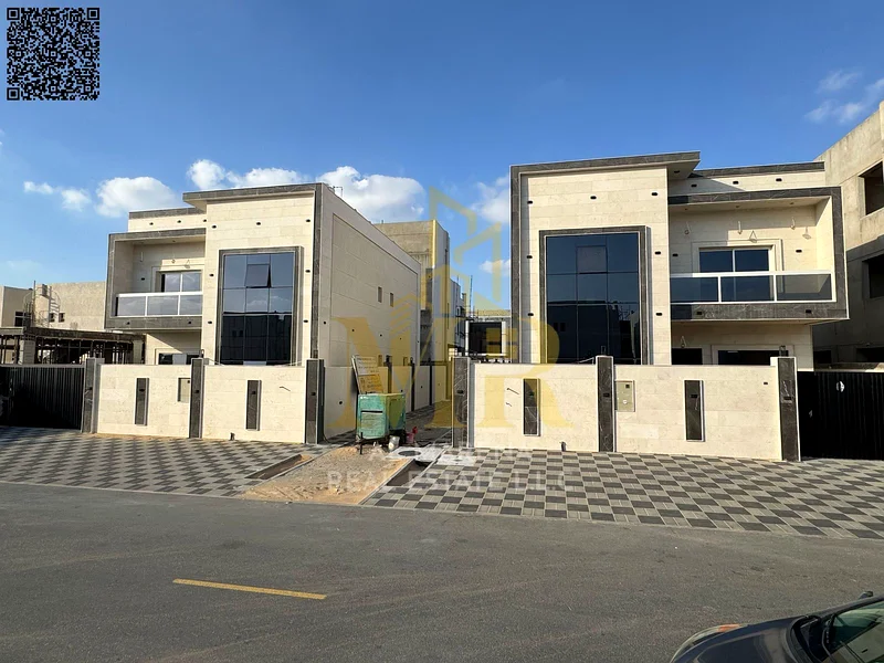 For Sale – Luxury Villa in Al Bahia – Ajman | 5 Master Bedrooms + Majlis & Hall + 2 Floors & Roof | Price Includes Registration & Ownership | Near Ser63881373509249113