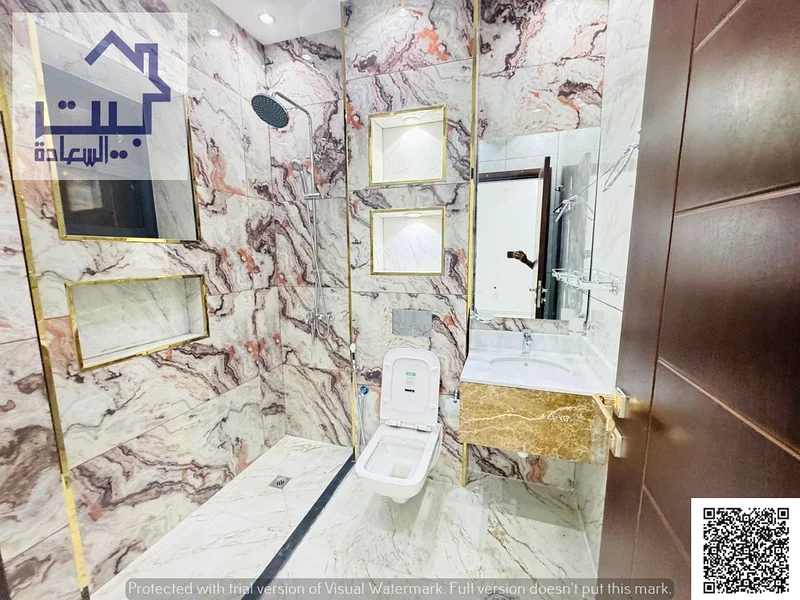 Villa for rent in Al Yasmeen area, consisting of 5 master bedrooms, a maid's room, a living room and a hall63716390469634114