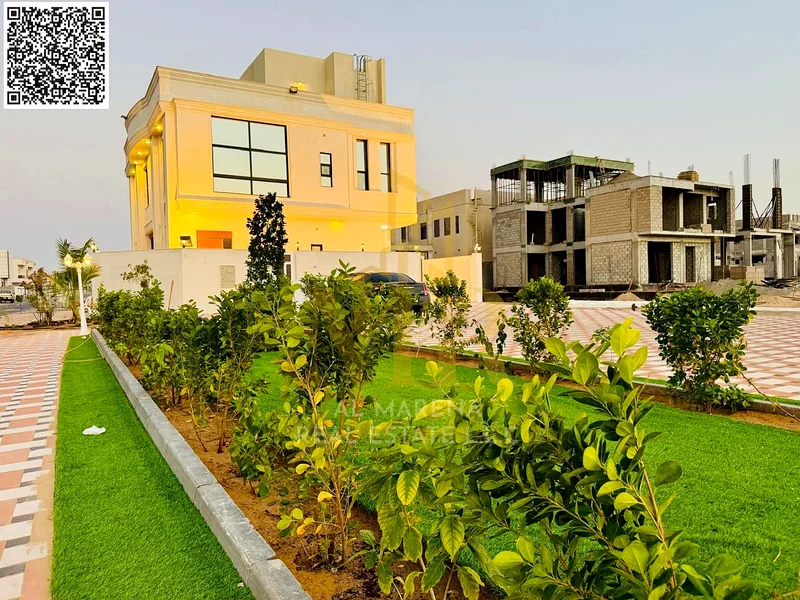 🏡 For Sale – Luxury Villa in Al Helio Center – Ajman | 5 Master Bedrooms | Private Pool | 20m Setback | Corner Plot on Two Main Streets63914524026753110