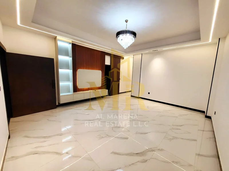 🏡 For Sale – Elegant Villa in Al Bahia, Ajman | 6 Master Bedrooms | Majlis | 2 Living Rooms | Main + Prep Kitchen | Rooftop | Full Stone Exterior | F63881373455362114