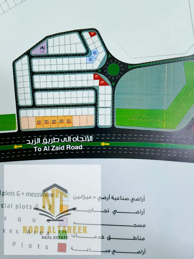 أراضٍ صناعية للبيع في الشارقة، منطقة السجا، ممتلكات حرة لجميع الجنسيات بدون عمولة، وتتكون من طابق أرضي وطابق وسيط.63818717698818111