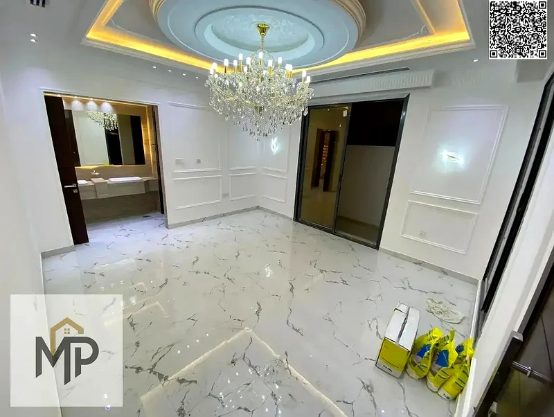 One of the most luxurious villas in Ajman, with a palace design, super deluxe finishing, and personal construction, with freehold ownership.63900395966977114
