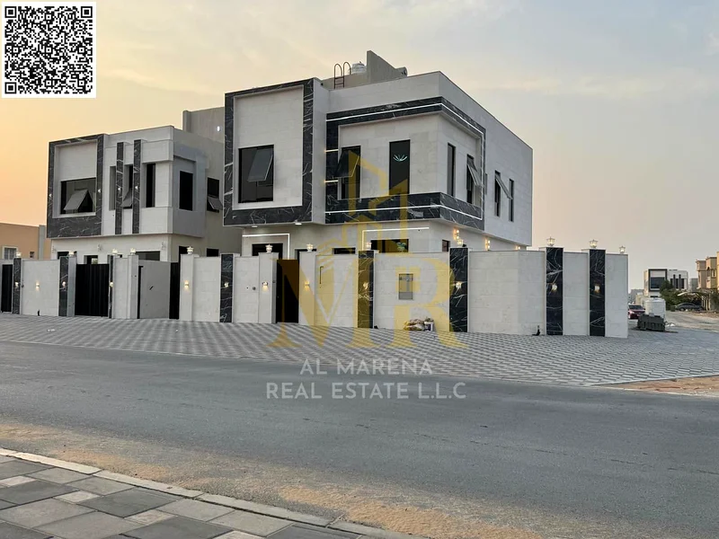 🏡 للبيع – فيلا فاخرة على الزاوية في الحيلو 2 – عجمان | 5 غرف نوم رئيسية | حديقة كبيرة | طابقين + تراس على السطح63914524001282110