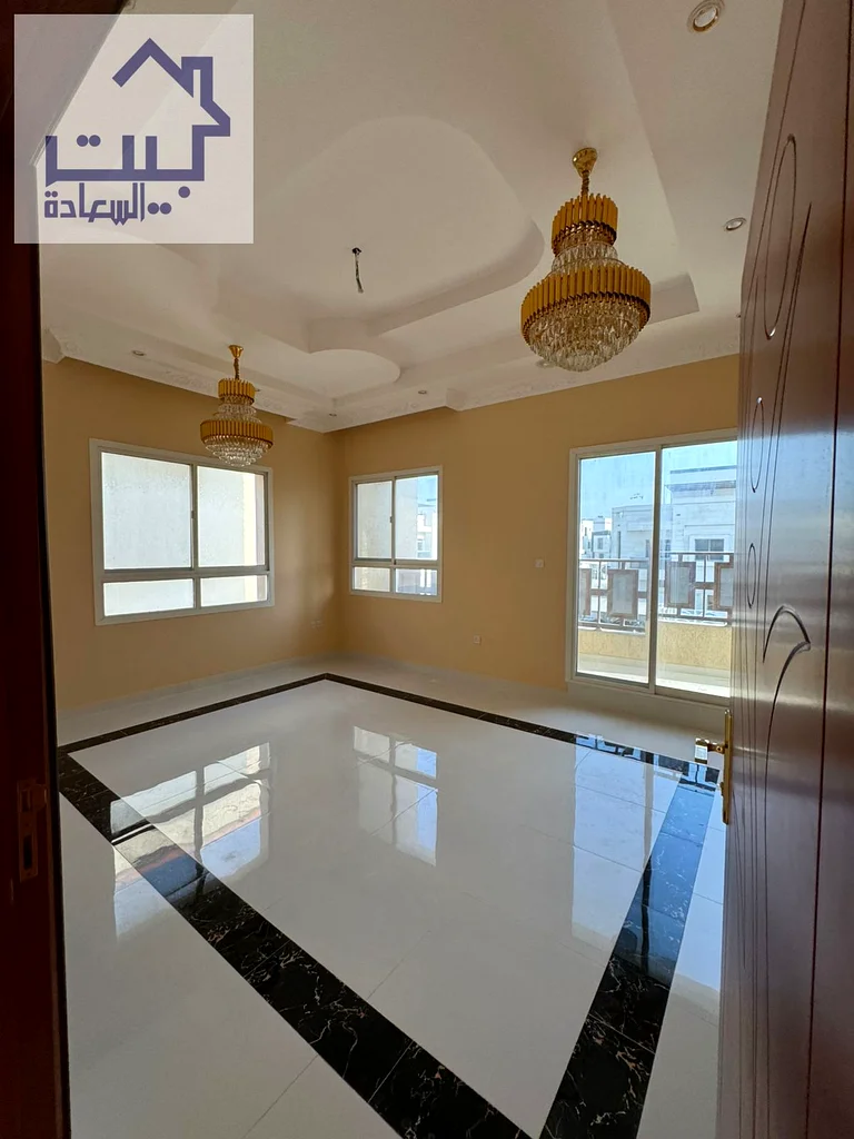 فيلا للإيجار في عجمان، الياسمين، طابقين، واجهة حجر، وسطح63716301987459113