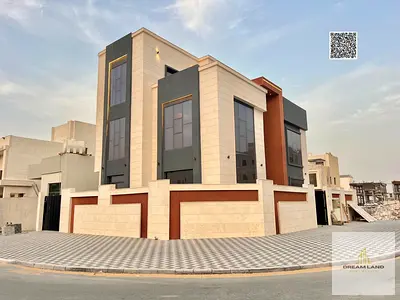 Modern design villa, corner of two streets, at a bargain price, including registration and ownership fees, two floors and a roof