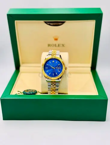 Luxury Rolex Watch with Stunning Blue Dial