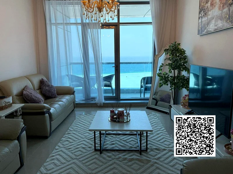 Fully Furnished 1 BHK | Sea View | Ajman Corniche Residences – AED 68K63810910402177113