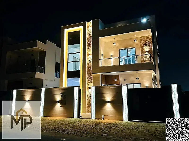 For sale - a luxurious villa in an exceptional location near Sheikh Mohammed bin Zayed Road, including registration fees, negotiable63881481209347110