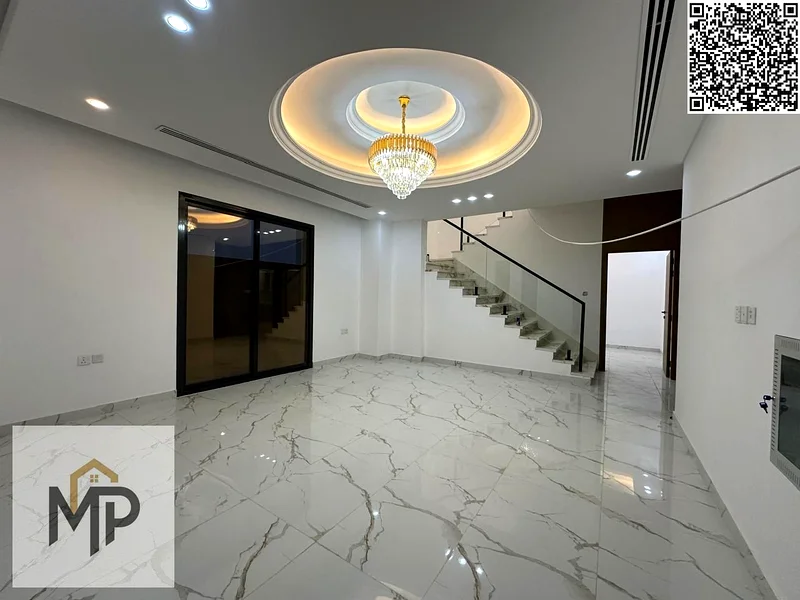 For sale - a luxury villa with a swimming pool in a prime location in Ajman, high-end finishing, modern design, including registration and owners63914523892993114