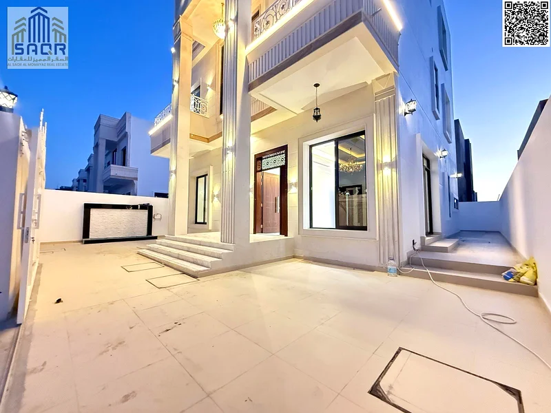 Palace-style villa in the most upscale areas of Ajman, central air conditioning, modern designs from the finest materials63913782034691110