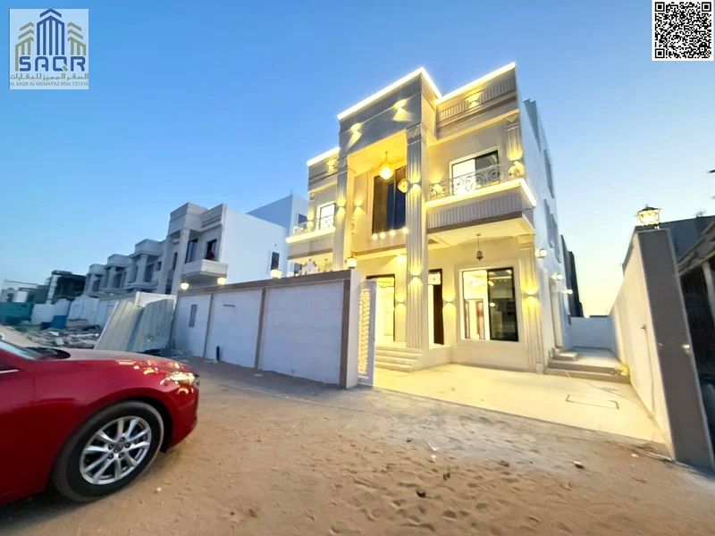 Palace-style villa in the most upscale areas of Ajman, central air conditioning, modern designs from the finest materials63913782034691111