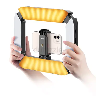 Ring Light Smartphone Video Rig with Phone Holder  Built-in 8000mAh