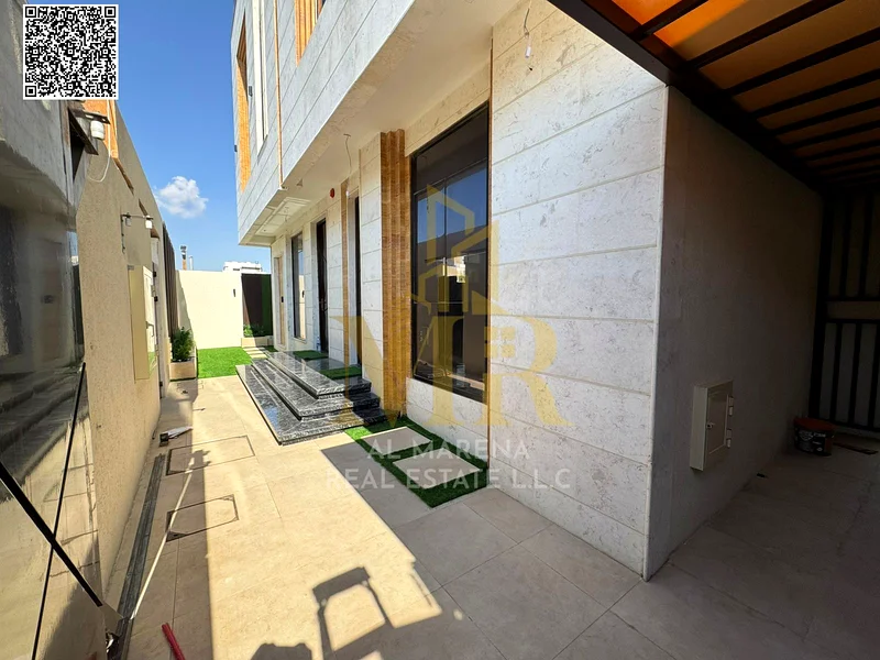 A villa with an all-inclusive price, including air conditioning fees, on the main street, ready for occupancy in the most upscale areas of Ajman, free63871901254147114