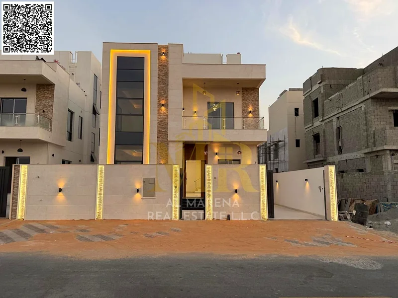 🏡 للبيع – فيلا أنيقة في الباهية، عجمان | طابقين + سطح | 4 غرف نوم رئيسية | مجلس | غرفة معيشة واسعة | مطبخ حديث | شامل الكل63881481278337110