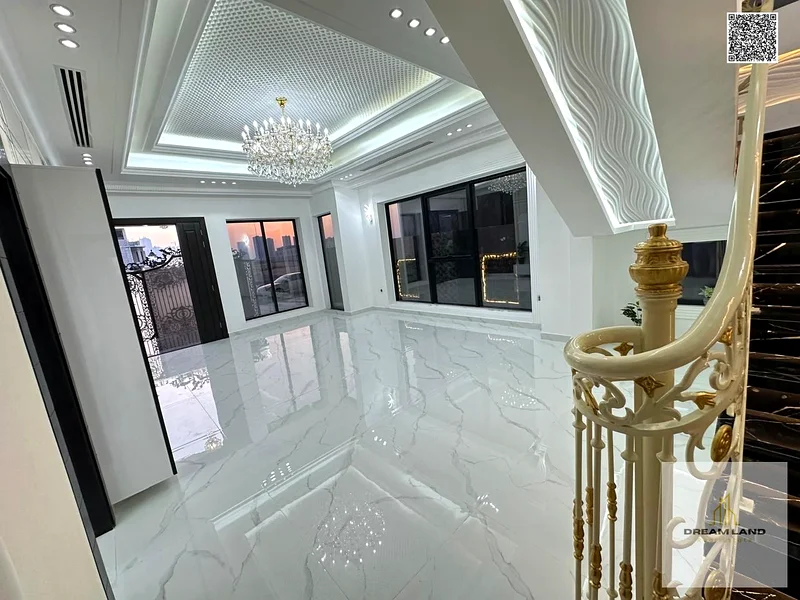 Luxury villa in Al Helio 2, 3014 sq ft | 2 floors + roof | 6 master bedrooms and a maid's room, at an attractive price63899766588674111