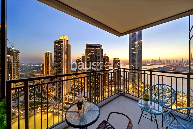 Burj Water and Park Views | Vacant | Best Layout64025379376899110