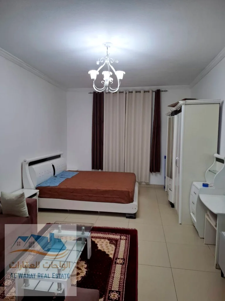 🏢 Furnished Studio for Monthly Rent in Ajman - Al Yasmeen Towers A spacious, fully furnished studio for monthly rent for only AED 3,300, including63714729707523113