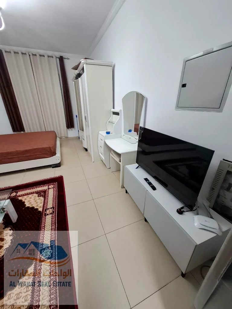 🏢 Furnished Studio for Monthly Rent in Ajman - Al Yasmeen Towers A spacious, fully furnished studio for monthly rent for only AED 3,300, including63714729707523114
