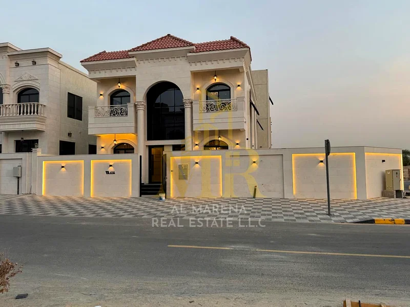 🏡 للبيع – فيلا ركن فاخرة في الهيليو 2 – عجمان | طابقان | 5 غرف نوم رئيسية | مجلس | صالة مع منطقة غسيل | ساحة كبيرة مع خصوصية63914523983105111
