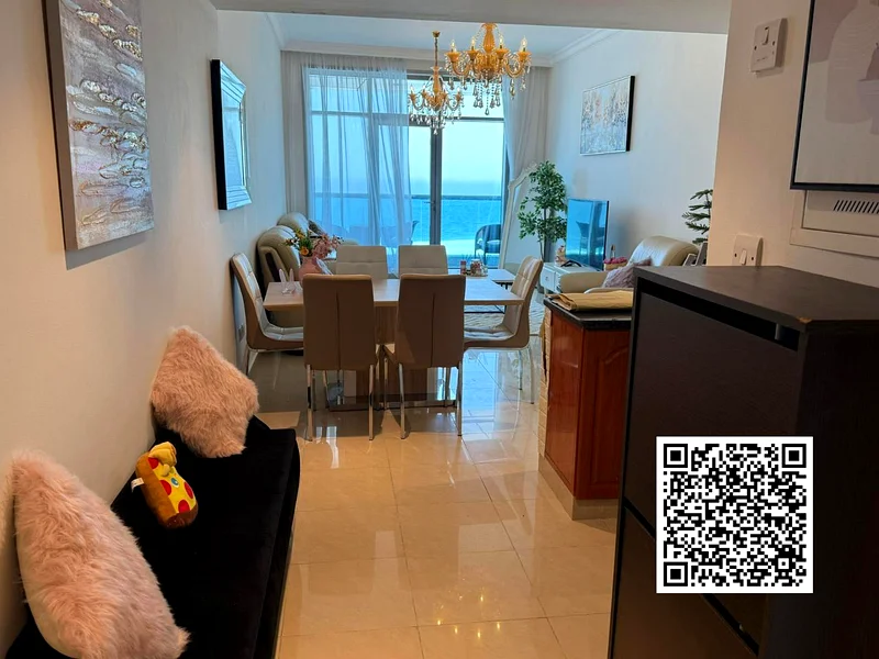 Fully Furnished 1 BHK | Sea View | Ajman Corniche Residences – AED 68K63810910402177111