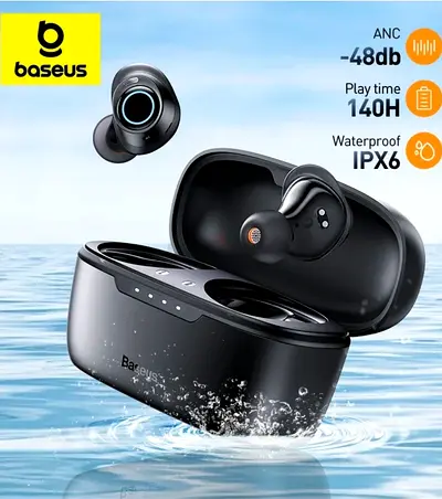 Baseus Active Noise Cancelling Wireless Earbuds, Bowie MA10 Reduce Noise by Up to 95%, 140H Battery