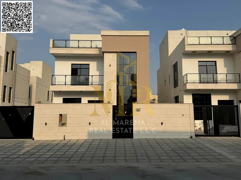 🏡 For Sale – Luxury Villa in Al Helio 2 – Ajman | 6 Master Bedrooms | Majlis & Hall with Wash Basins | Modern Kitchen | Yard with Seating Area | Two63914523974147110