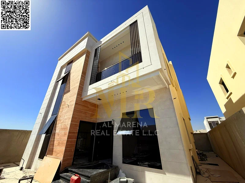 🏡 للبيع – فيلا فاخرة في الباهية، عجمان | 5 غرف نوم | غرفتي معيشة | مجلس | طابق أرضي + أول + سطح | مساحة الأرض: 3,014 قدم مربع | 1,800,000 درهم (الكل شام63881481297539113