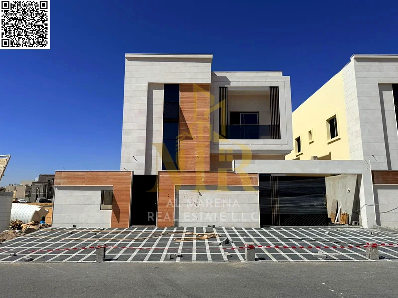 🏡 للبيع – فيلا فاخرة في الباهية، عجمان | 5 غرف نوم | غرفتي معيشة | مجلس | طابق أرضي + أول + سطح | مساحة الأرض: 3,014 قدم مربع | 1,800,000 درهم (الكل شام63881481297539110