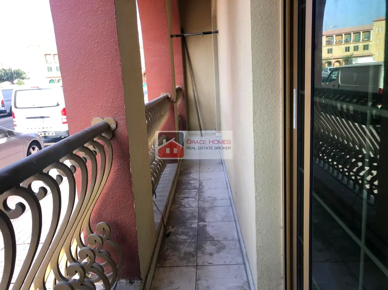 مدينة إنترناشيونال @ مجمع إسبانيا 1 بيدروم للبيع في الطابق الأرضي مع شرفة 450000/-63994831060483112