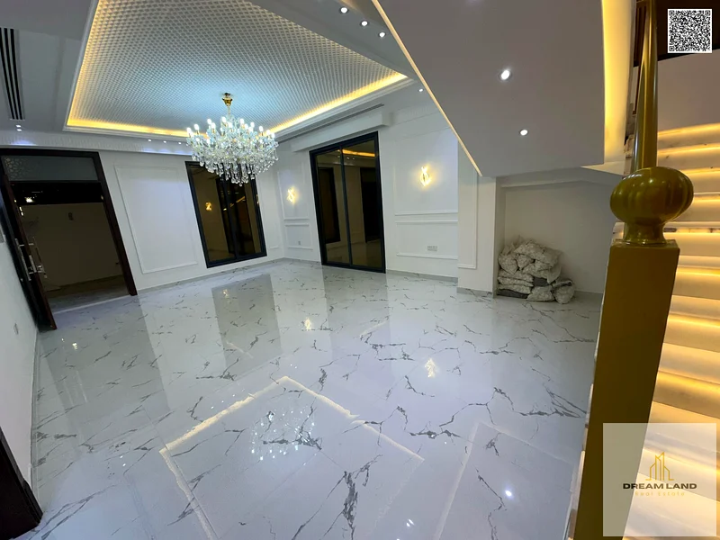 One of the most luxurious villas in Ajman, with a palace design, super deluxe finishes, and personal construction, with freehold ownership.63900077505026114