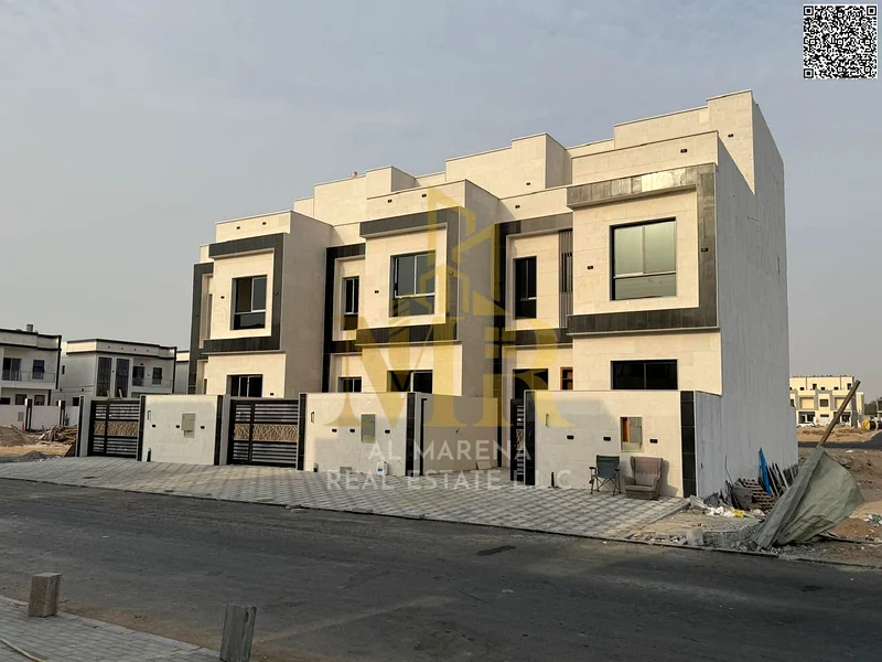 🗝️ Modern designed villa with an area of 1800 square feet - two floors and a roof - 4 master bedrooms - for only 1,200,000 dirhams (negotiable)63893828409857110