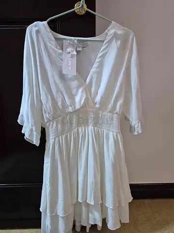 AMISU White Summer Dress | German Original