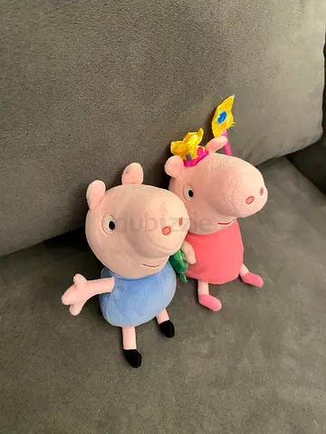 Ty Princess Peppa Pig and George Pig Beanie Stuffed Toys