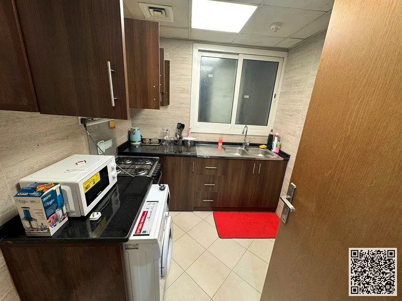 With an open view, a furnished One-bedroom apartment for monthly rent in Ajman, Rashidiya, Oasis Towers ✔️All Bills included ⚡📶 Gym, pool , parking63852458077699113