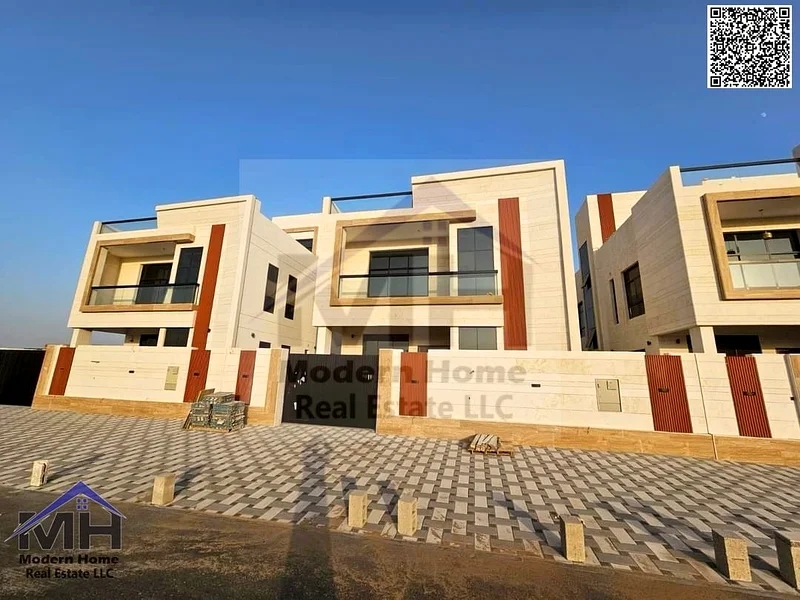 At a price including fees, own a wonderful 3-storey, 6-room villa in Ajman First resident, freehold, central AC directly on Mohammed bin Zayed Street.63881594425601112