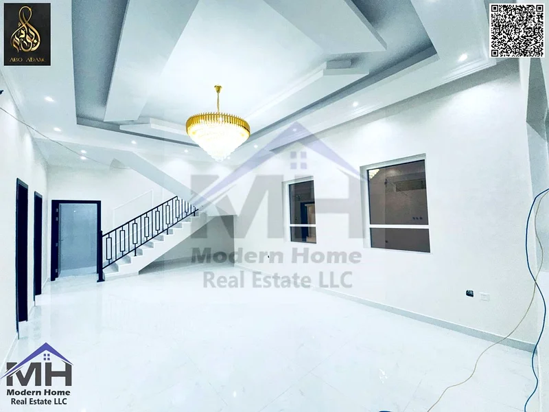 At a price inclusive of fees, own a villa in Ajman, freehold,first inhabitant super deluxe finishing, in front of services, opposite Azha Community63900189773185114