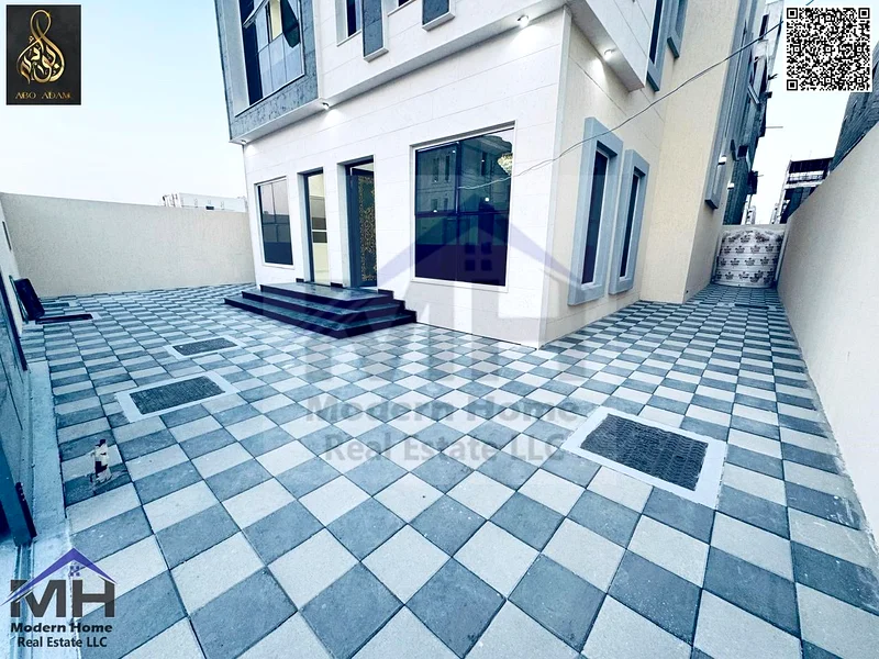 At a price inclusive of fees, own a villa in Ajman, freehold,first inhabitant super deluxe finishing, in front of services, opposite Azha Community63900189773185113