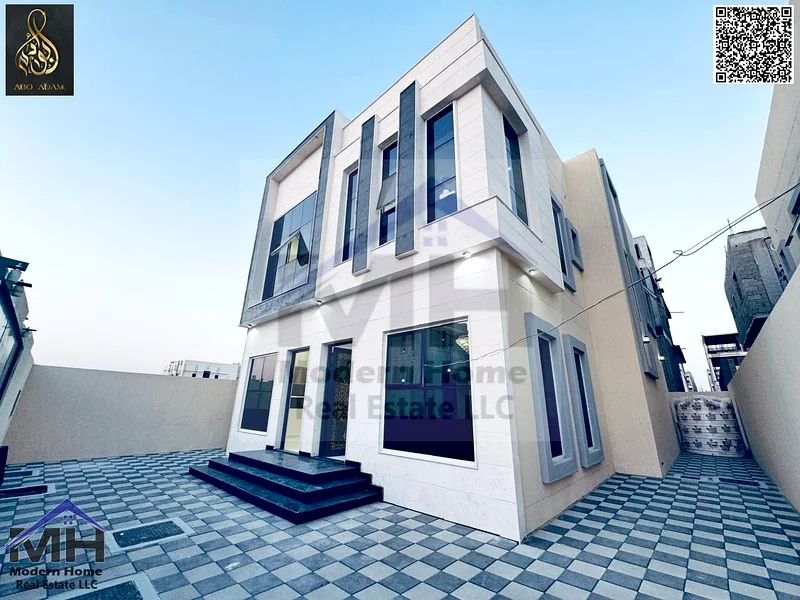 At a price inclusive of fees, own a villa in Ajman, freehold,first inhabitant super deluxe finishing, in front of services, opposite Azha Community63900189773185112
