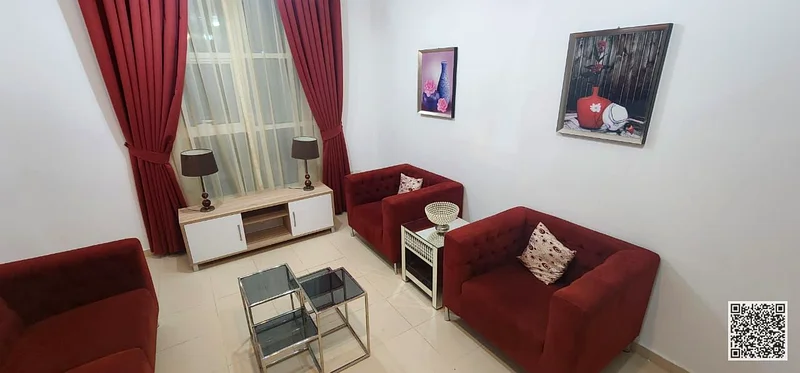 Furnished one-bedroom apartment for monthly rent in Ajman, Khalifa Street, City Towers ✔️ Bills and internet included ⚡📶 Ready to move63838122770051114
