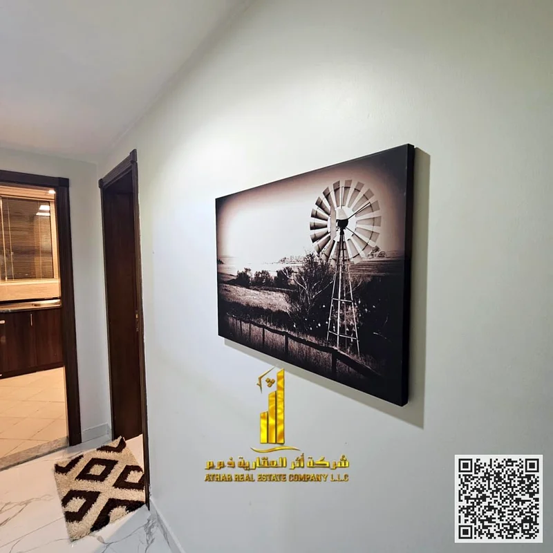 شقة فاخرة، غرفتا نوم وصالة، بلكونة بإطلالة على البحر، مفروشة بالكامل جديدة، تشمل جميع الفواتير، صالة رياضية، مسبح، موقف خاص63852458115073114