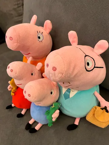 Ty Beanie Peppa Pig Family x 4 Like New
