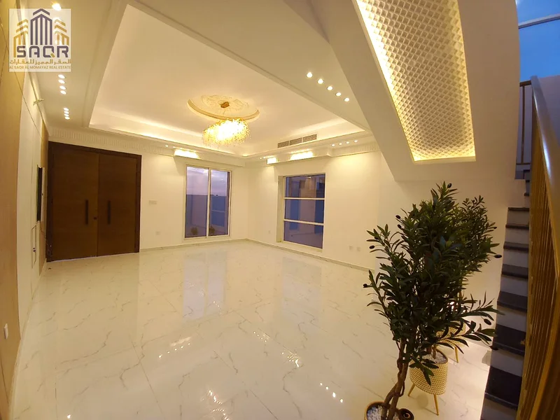 A distinctive villa for sale in Ajman, Al Helio area, with no registration fees and freehold for all nationalities. No annual service fees.63911619853571113