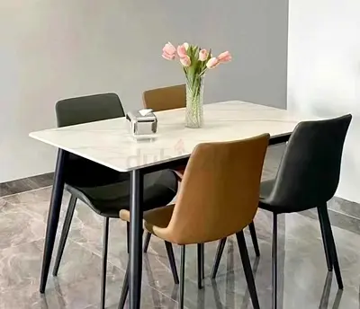 Daning table 4seater top marble brand new