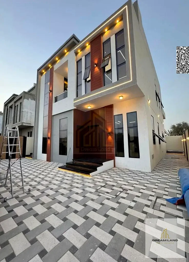 A villa at a price including registration and ownership fees on the main street, ready for occupancy in the most prestigious areas of Ajman, freehold63893024280193111